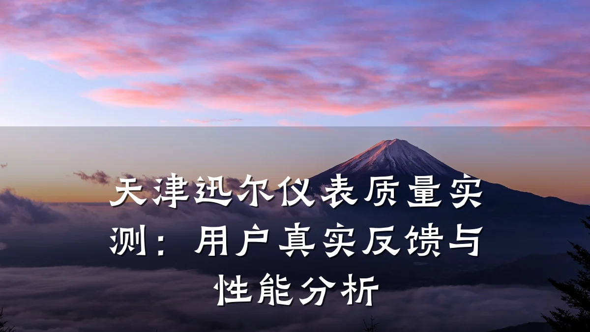 天津迅尔仪表质量实测:用户真实反馈与性能分析
