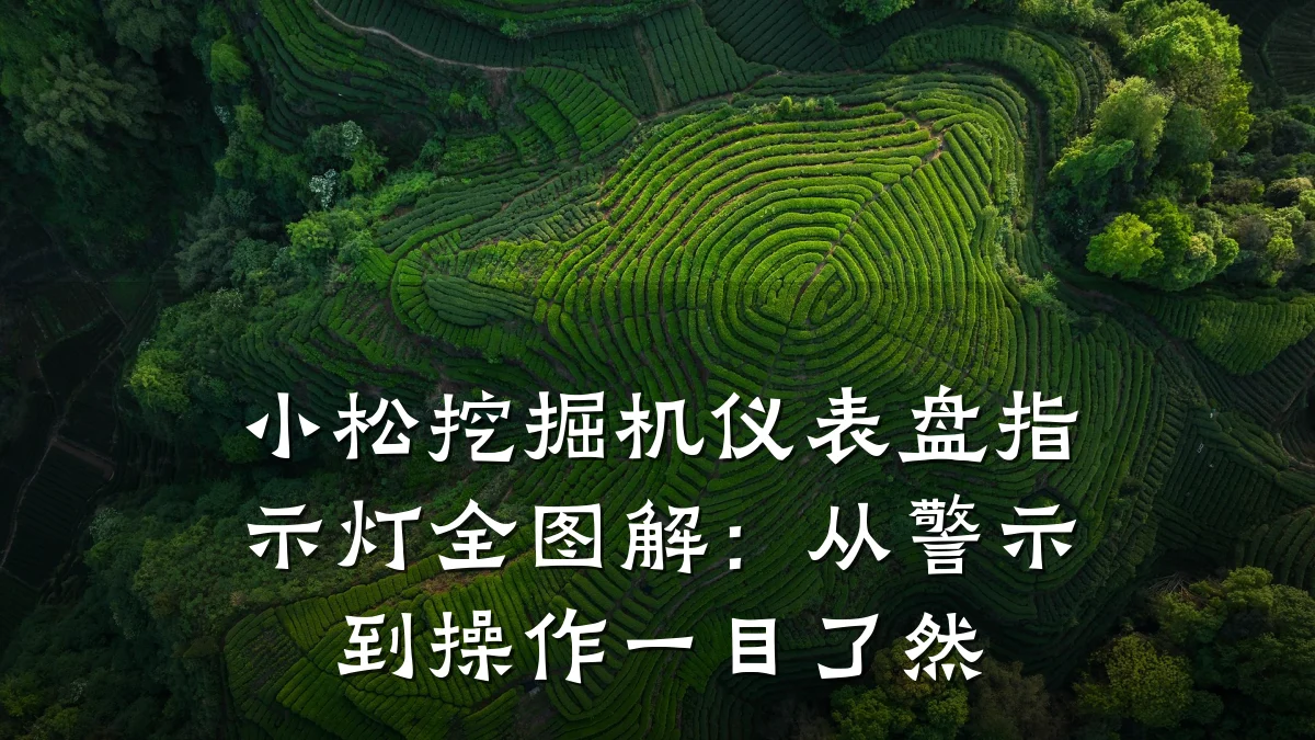小松挖掘机仪表盘指示灯全图解:从警示到操作一目了然