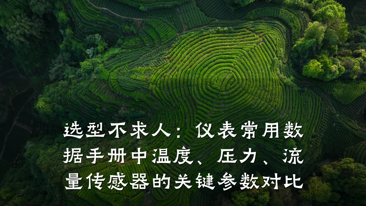 选型不求人：仪表常用数据手册中温度、压力、流量传感器的关键参数对比