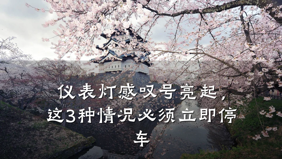 仪表灯感叹号亮起,这3种情况必须立即停车