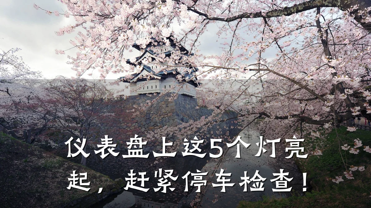 仪表盘上这5个灯亮起，赶紧停车检查！