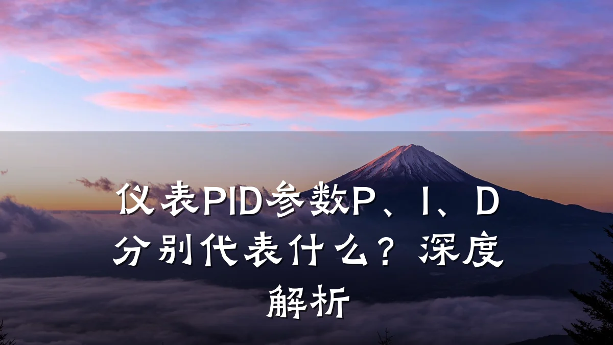 仪表PID参数P、I、D分别代表什么?深度解析