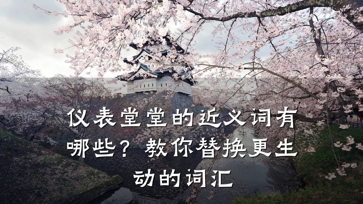 仪表堂堂的近义词有哪些?教你替换更生动的词汇