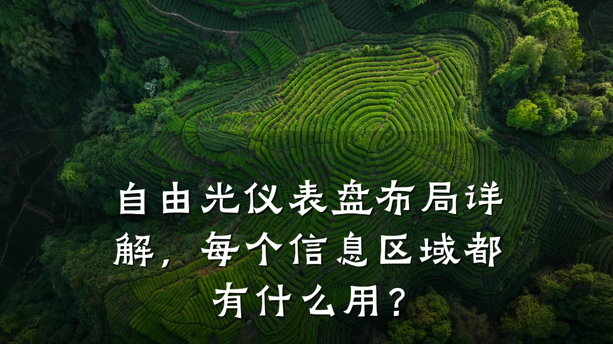自由光仪表盘布局详解,每个信息区域都有什么用?