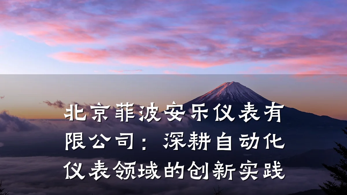 北京菲波安乐仪表有限公司:深耕自动化仪表领域的创新实践