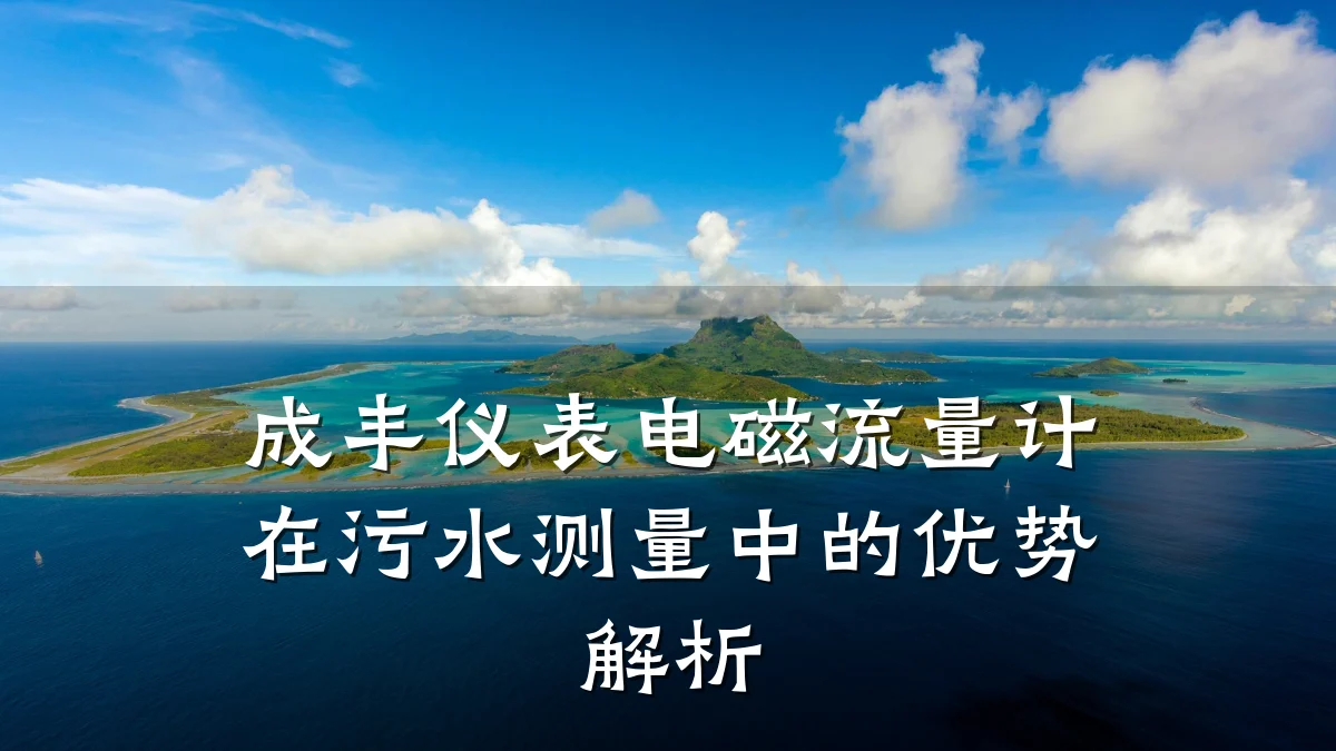 成丰仪表电磁流量计在污水测量中的优势解析