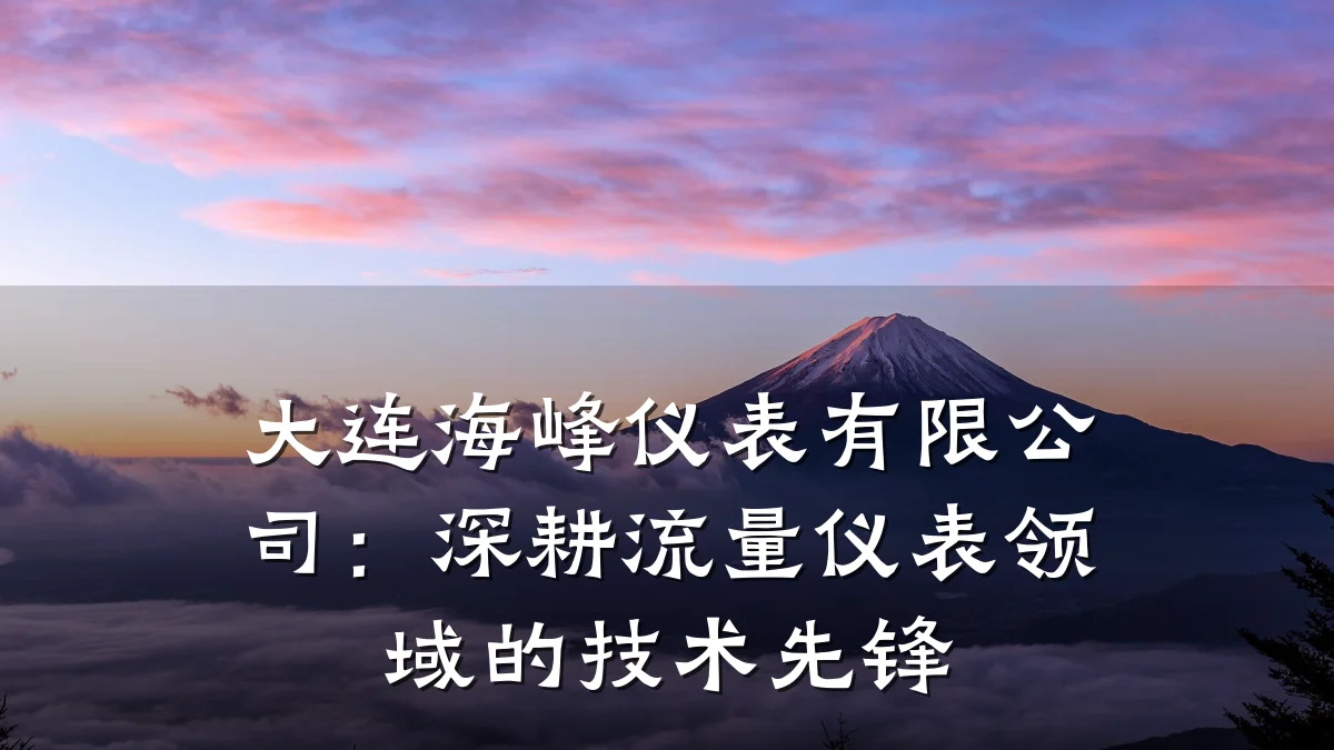 大连海峰仪表有限公司:深耕流量仪表领域的技术先锋