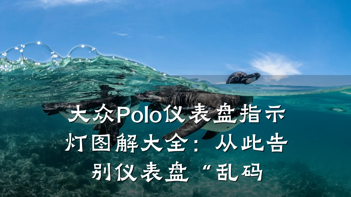 大众Polo仪表盘指示灯图解大全:从此告别仪表盘“乱码