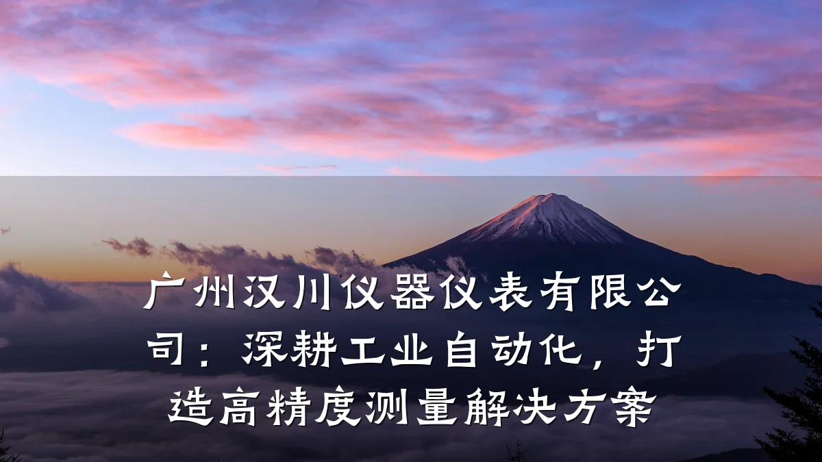 广州汉川仪器仪表有限公司:深耕工业自动化,打造高精度测量解决方案