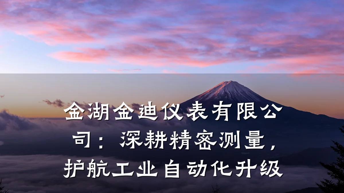 金湖金迪仪表有限公司:深耕精密测量,护航工业自动化升级