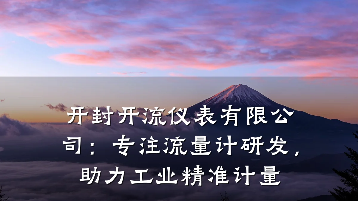 开封开流仪表有限公司：专注流量计研发，助力工业精准计量