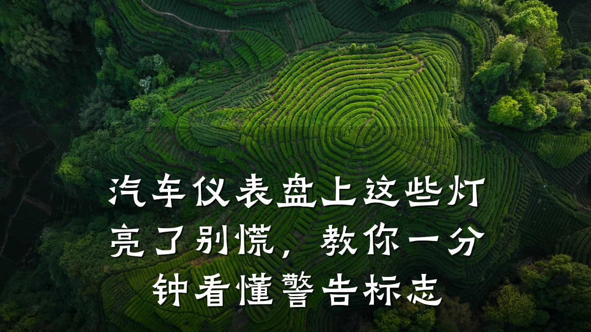 汽车仪表盘上这些灯亮了别慌,教你一分钟看懂警告标志