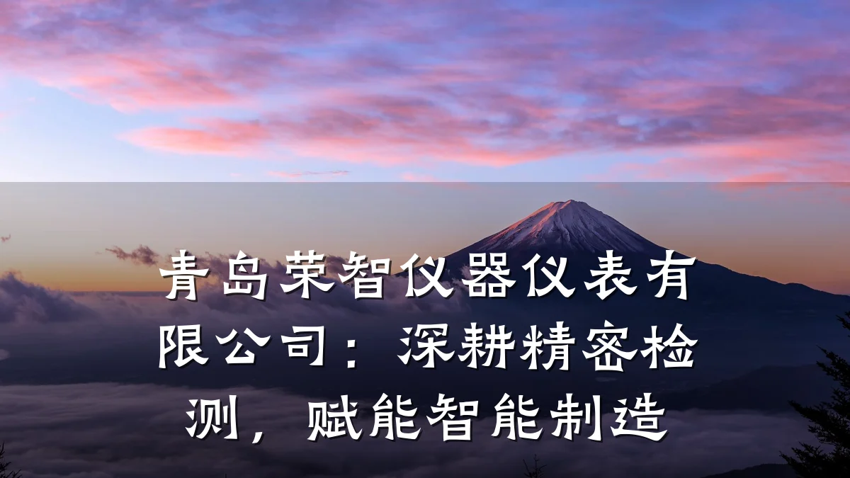 青岛荣智仪器仪表有限公司：深耕精密检测，赋能智能制造