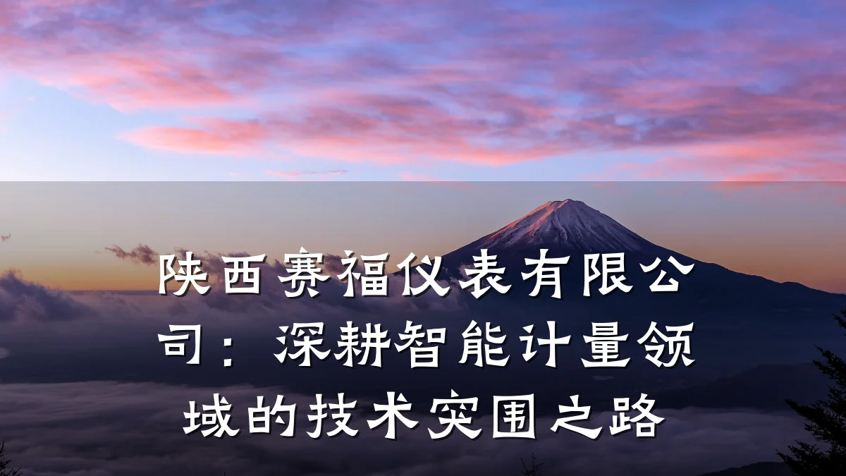 陕西赛福仪表有限公司:深耕智能计量领域的技术突围之路