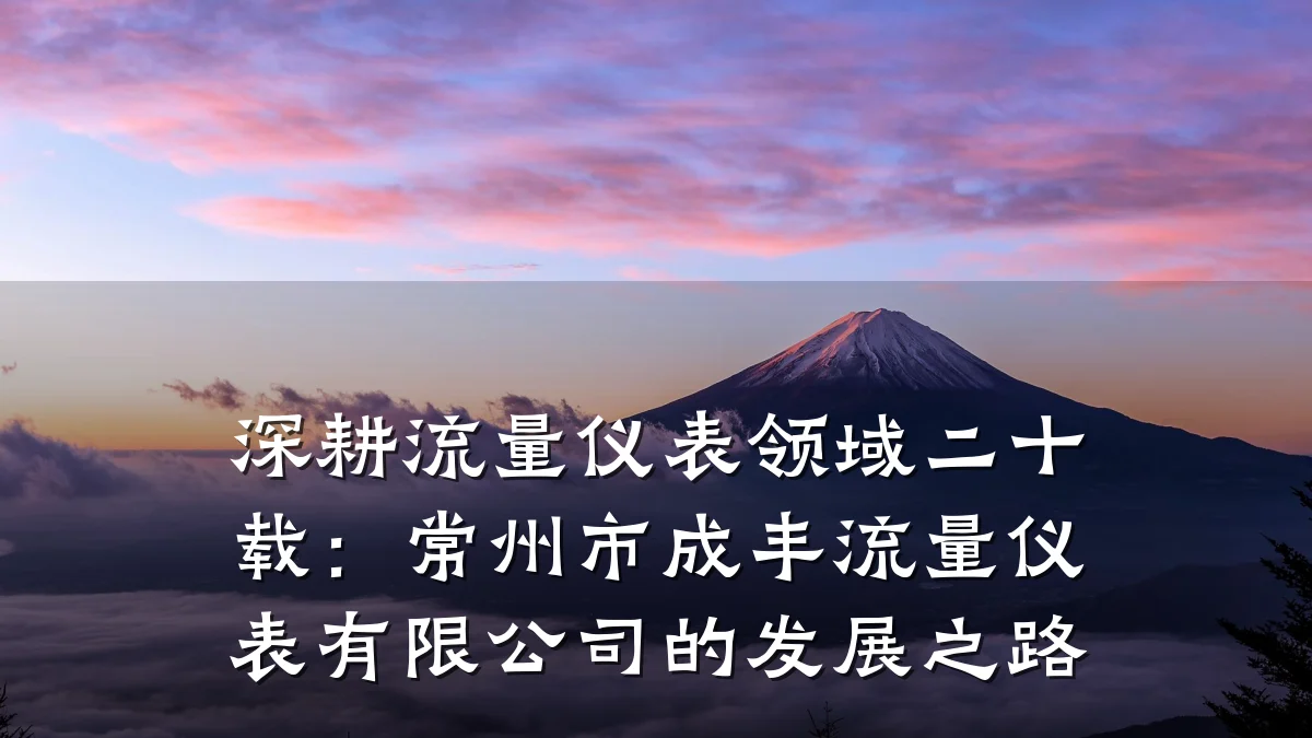 深耕流量仪表领域二十载:常州市成丰流量仪表有限公司的发展之路