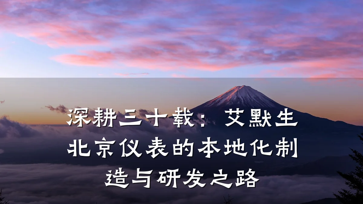 深耕三十载:艾默生北京仪表的本地化制造与研发之路