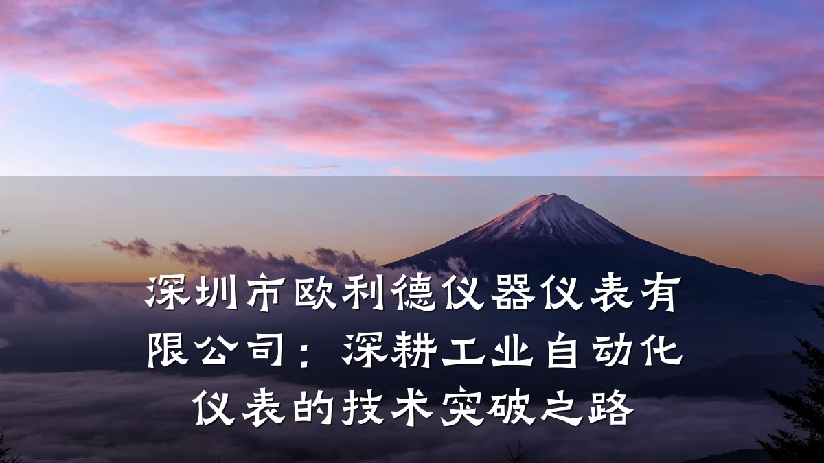 深圳市欧利德仪器仪表有限公司：深耕工业自动化仪表的技术突破之路