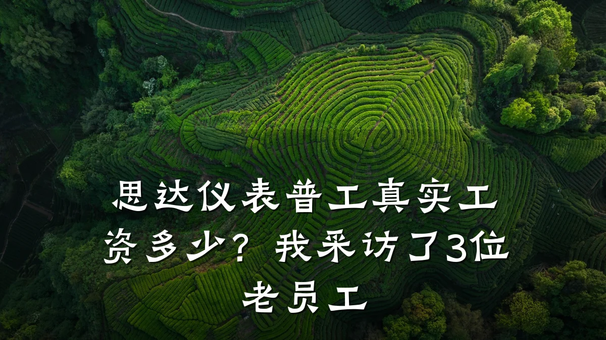 思达仪表普工真实工资多少？我采访了3位老员工