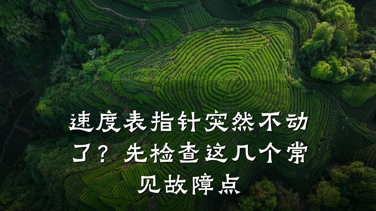 速度表指针突然不动了?先检查这几个常见故障点