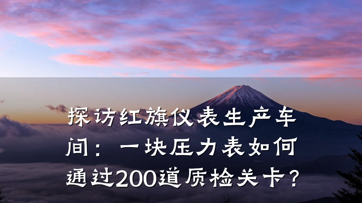 探访红旗仪表生产车间:一块压力表如何通过200道质检关卡?