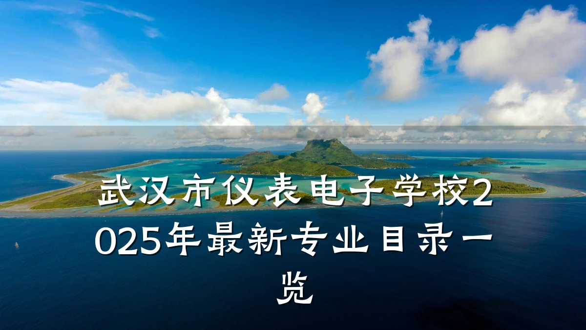 武汉市仪表电子学校2025年最新专业目录一览