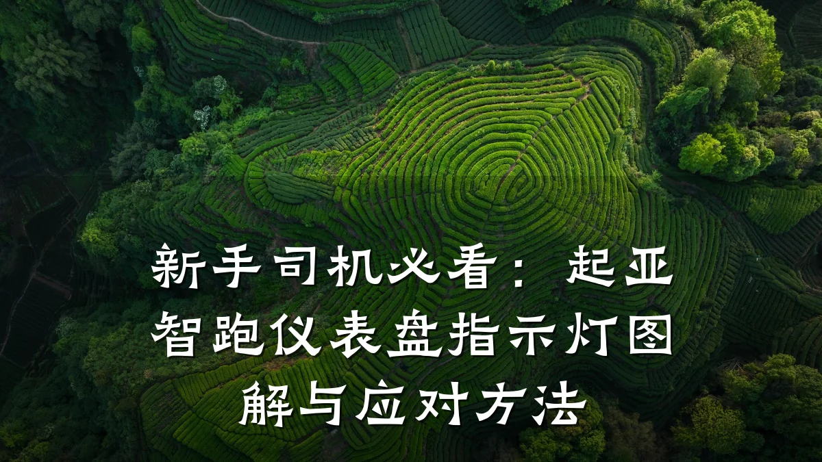 新手司机必看：起亚智跑仪表盘指示灯图解与应对方法