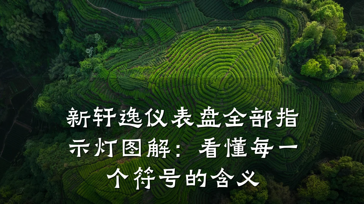 新轩逸仪表盘全部指示灯图解:看懂每一个符号的含义