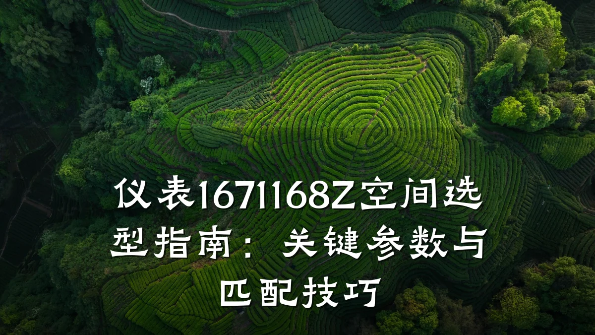 仪表1671168Z空间选型指南:关键参数与匹配技巧