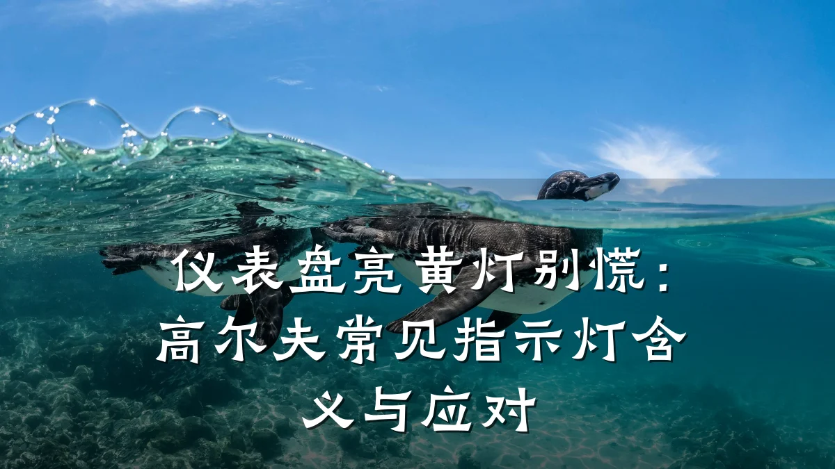 仪表盘亮黄灯别慌:高尔夫常见指示灯含义与应对