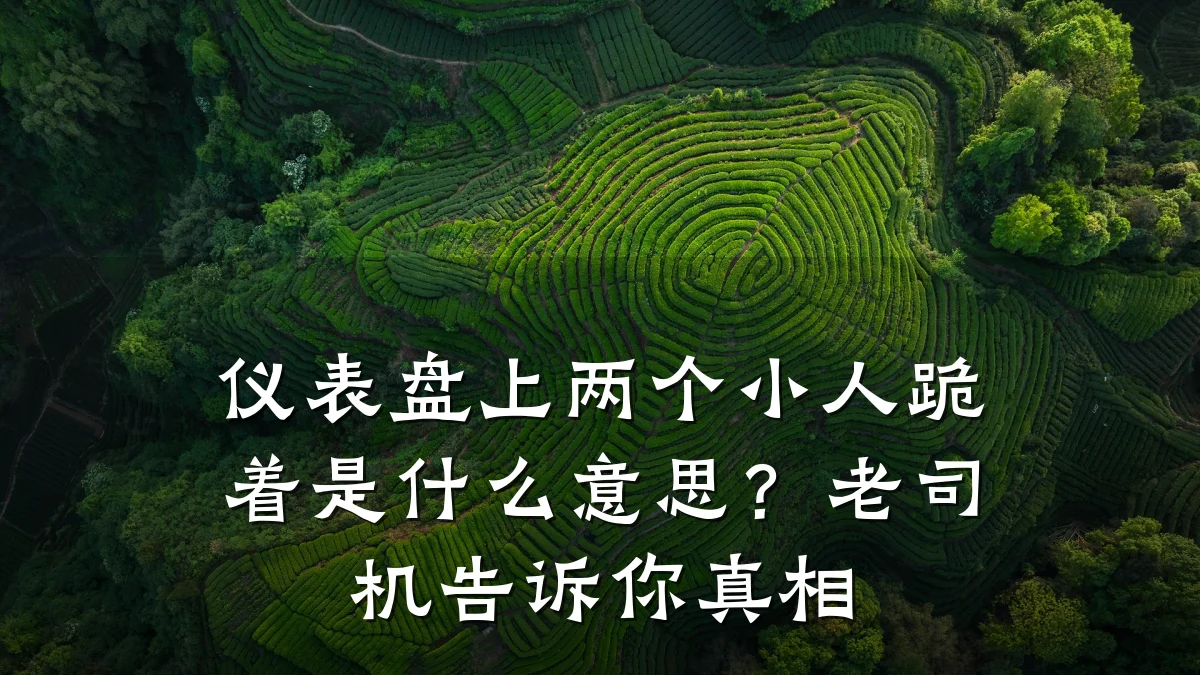 仪表盘上两个小人跪着是什么意思?老司机告诉你真相