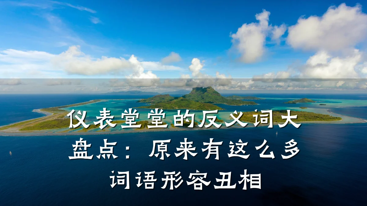 仪表堂堂的反义词大盘点:原来有这么多词语形容丑相