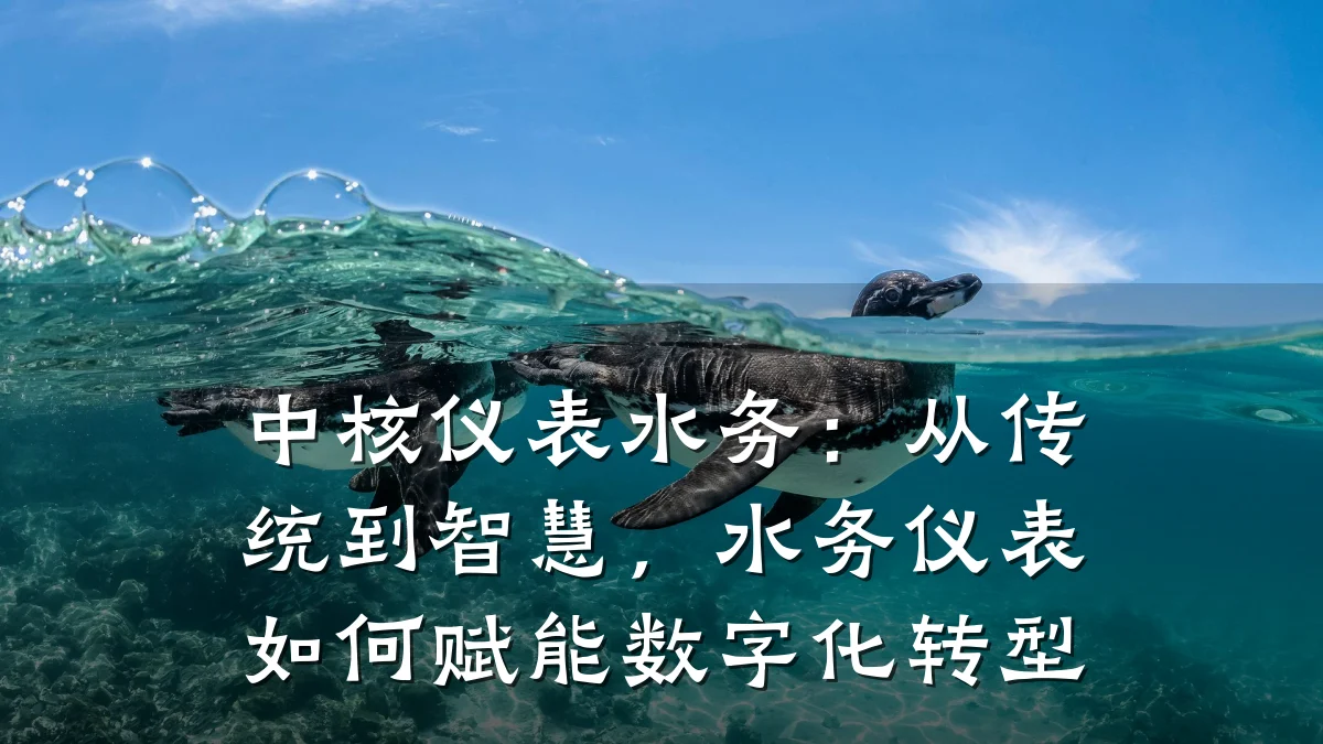 中核仪表水务:从传统到智慧,水务仪表如何赋能数字化转型