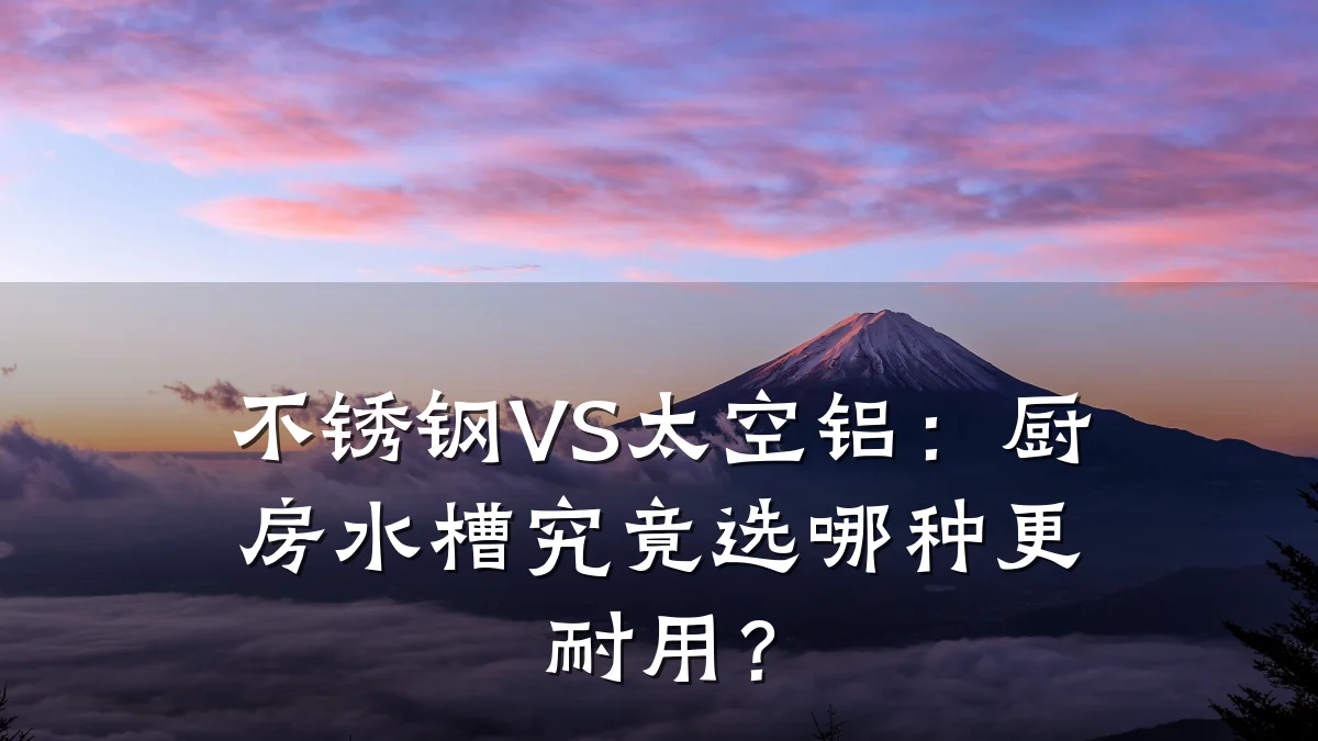 不锈钢VS太空铝:厨房水槽究竟选哪种更耐用?