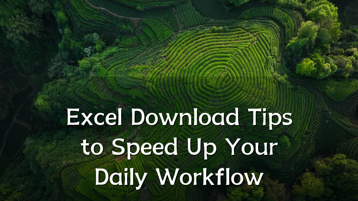 Excel Download Tips to Speed Up Your Daily Workflow